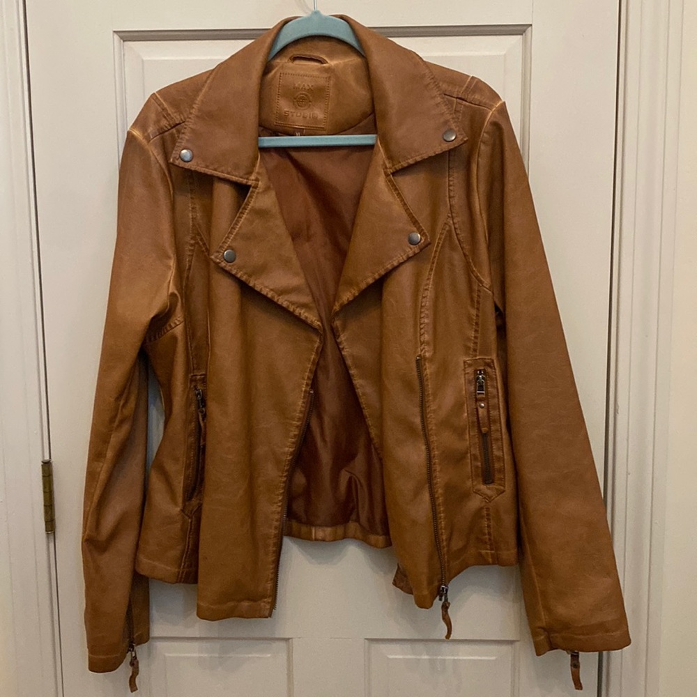 Max Studio Vegan Leather Jacket